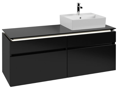Villeroy &amp Boch Legato Vanity unit B616 1400x550x500mm lavabo a la derecha iluminación LED