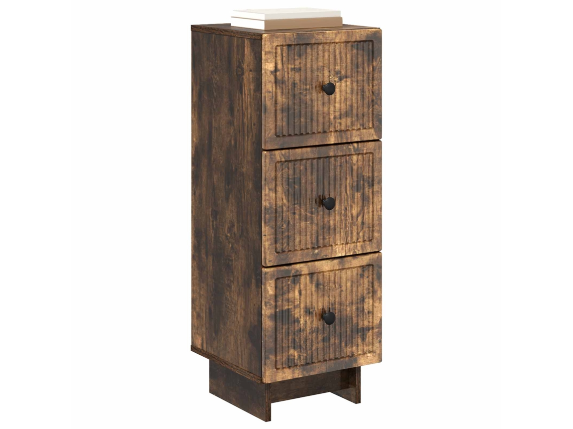 Maison Exclusive - Cajonera Roble Ahumado 33 X 34,5 X 90 Cm Madera De Ingeniería
