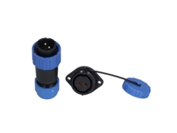 Conector De Alimentación Para Aeronaves Con Brida, Resistente Al Agua Ip68, 250 V, 2 Pines, Lp20, 612 Mm