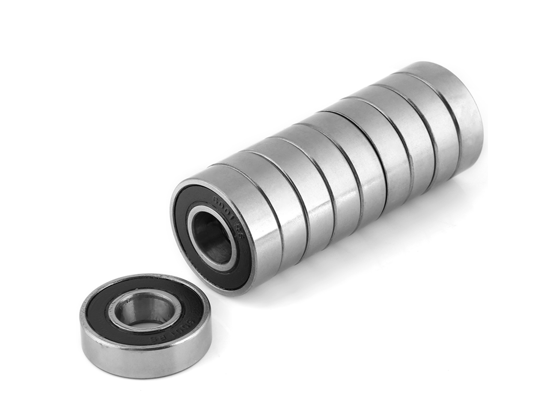 2026velora-10 Piezas Rodamientos De Bolas 6001-2rs Sellados De Goma Duraderos Multiusos 12x28x8mm