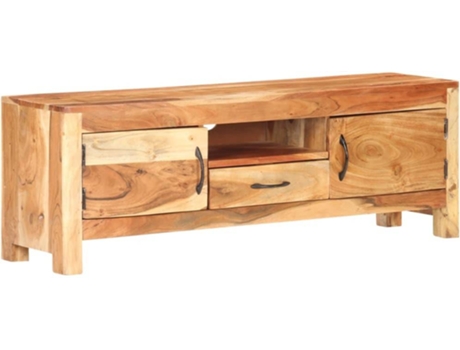 Mueble para la televisión VIDAXL Marrón Madera de acacia (116x30x40 cm)