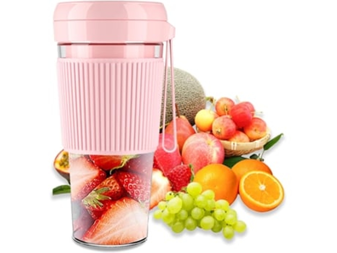 Licuadora portátil, mini licuadora USB para batidos y batidos de frutas, exprimidor recargable Henten Home