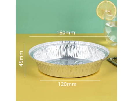 Bandeja de papel de aluminio para freidora de aire 160 mm (30 uds) COOLWW12