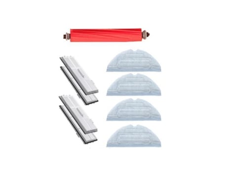 Pacote com 9 panos de esfregar filtro hepa escova lateral para xiaomi s7 t7s t7plus