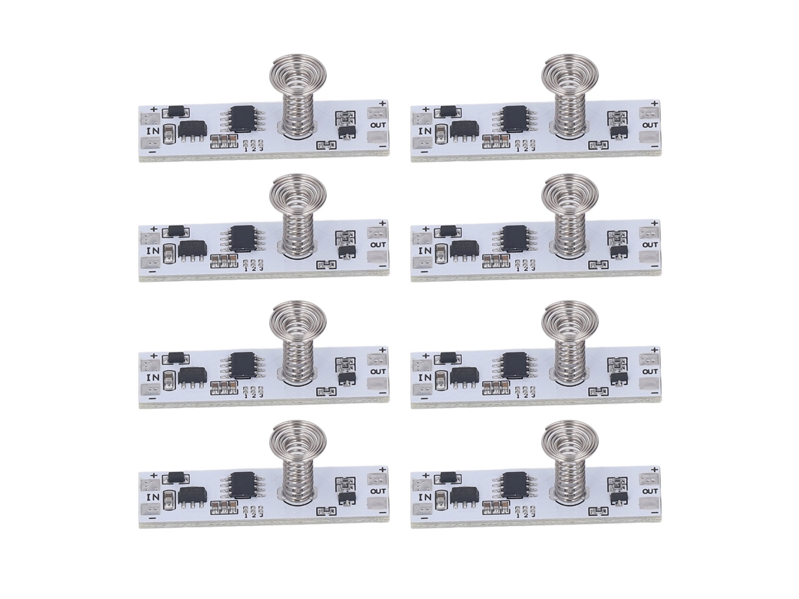 Módulo De Interruptor Táctil Capacitivo De 8 Piezas Con Led Ajustable Continuamente, Dc5-24v, Para Panel/carcasa.