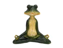 Estatua De Rana Para Decoración De Jardín Al Aire Libre, Escultura En Miniatura Para Meditación Y Yoga.