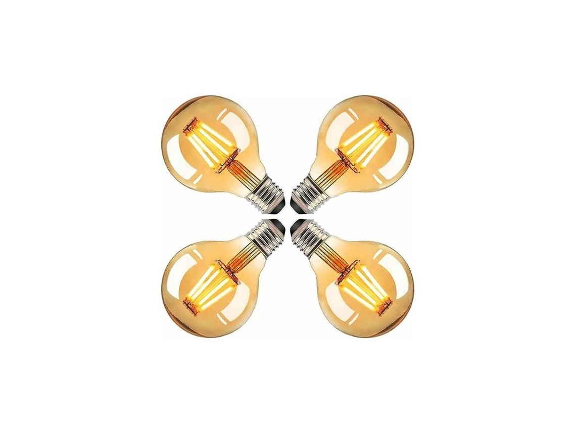 Bombilla E27. Bombilla Led Edison G80 De 4w. Bombilla Led Redonda Vintage.