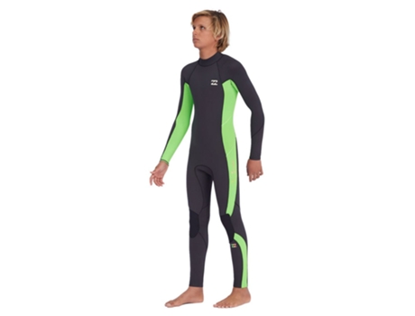 Terno de Neoprene Manga Longa com Zíper Nas Costas 302 Absolute Gb Preto 16 Yearsbillabong