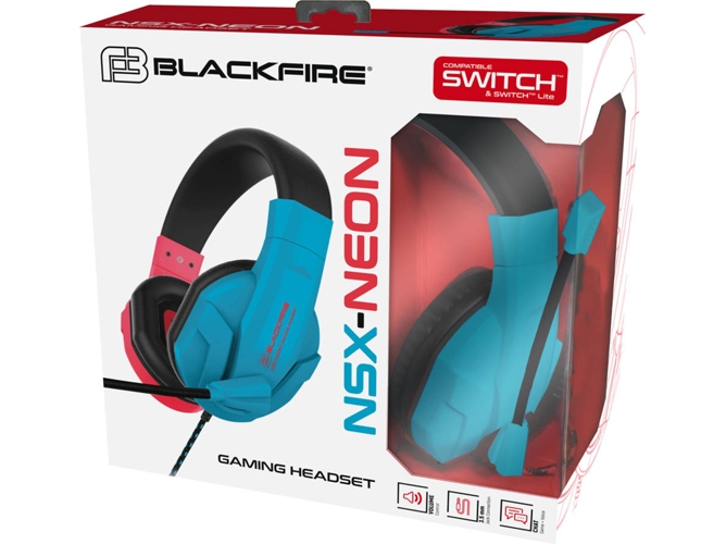 Auriculares Gaming Blackfire Nsx-Neon (Nintendo Switch)