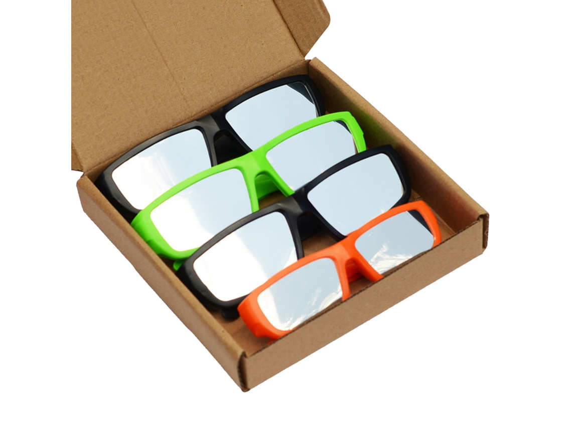 4 gafas de plástico ABS para la observación directa del eclipse solar total