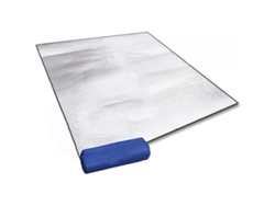 Colchón Aislante Plegable De Aluminio Para Camping, 200x150cm, Con Bolsa De Transporte.