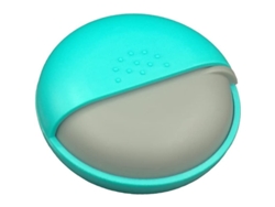 Adorable Pastillero Portátil Pequeño Del Tamaño De Una Cartera Para Uso Diario Con Cierre Azul, 1 Unidad.
