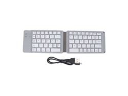 Mini Teclado Inalámbrico Plegable Bt3.0 Silencioso Con Batería De 120 Mah, Compacto Y Compatible Con Tabletas.