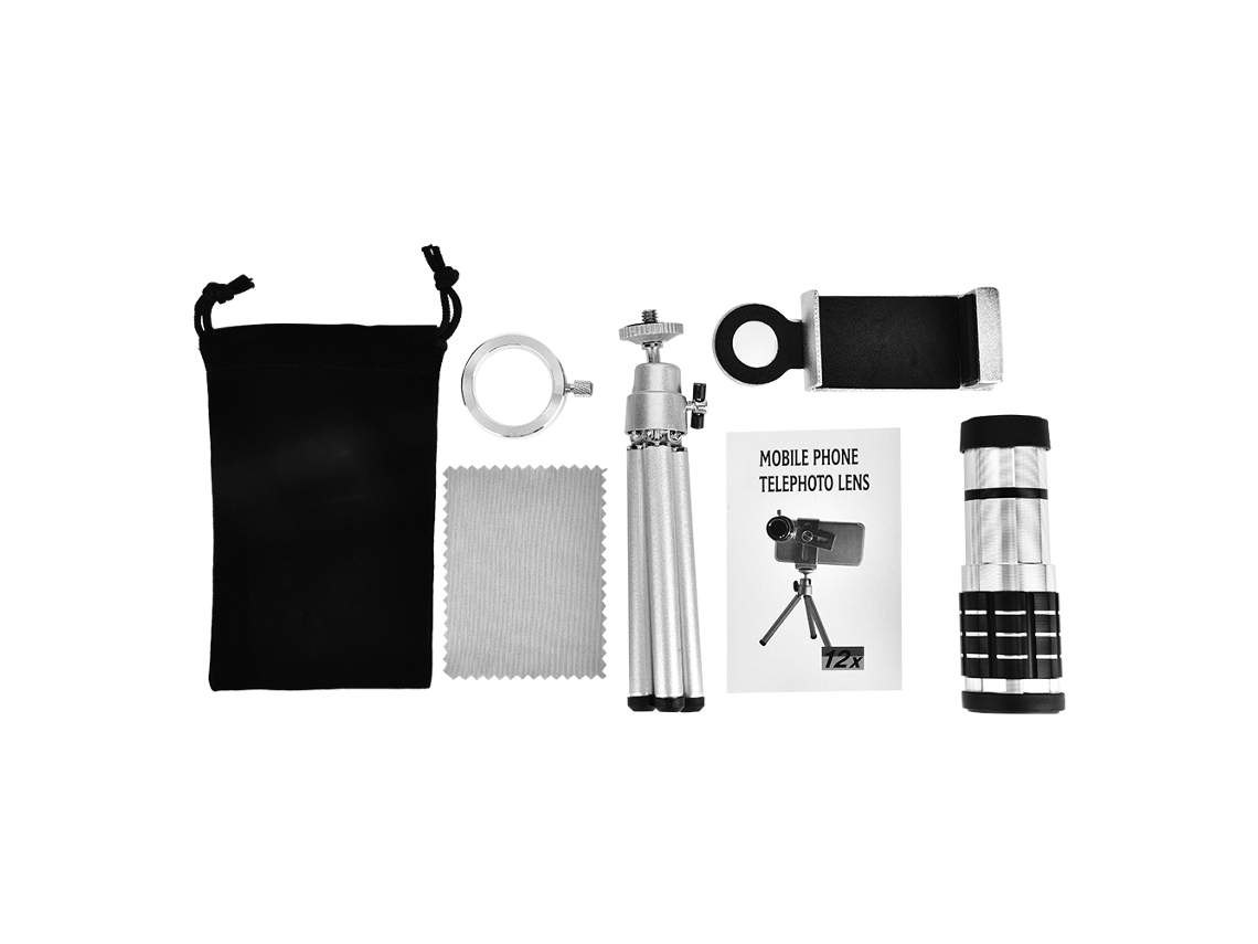 Telescopio Para Teléfono (teleobjetivo 12x, Metal Universal)