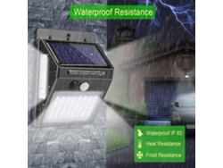 Lámpara solar LED 2026 con sensor de movimiento PIR, 100 LED, resistente al agua IP65, para jardín, patio y camino.