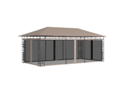 Cenador Con Mosquitera Gris Taupe 6x3x2,73 M 180 G/m²