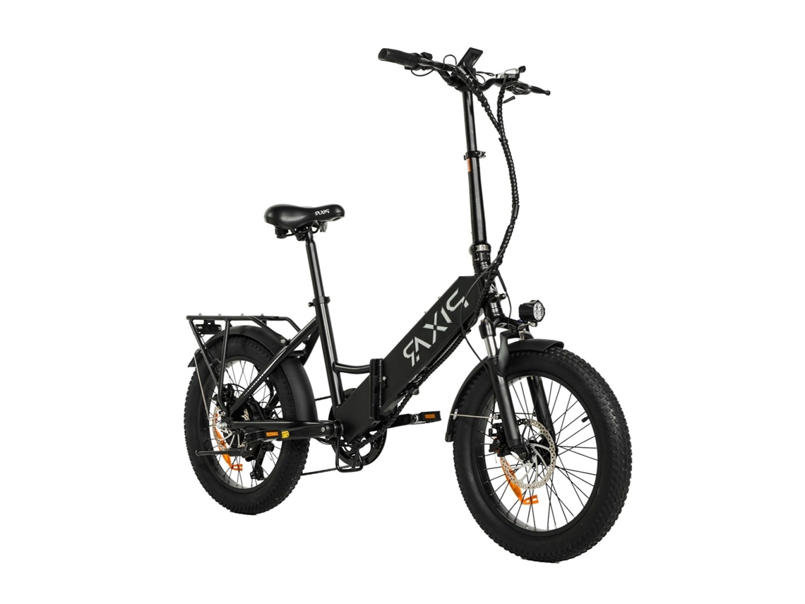 Pixar Wind1 500w 48v 10,4ah 20x3 Bicicleta Eléctrica Negra Freno De Disco