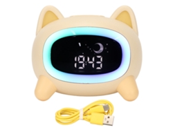 Reloj De Entrenamiento Del Sueño Para Niños Con Luz Nocturna Y Sonido Estimulante, Con Un Diseño Decorativo De Perro.