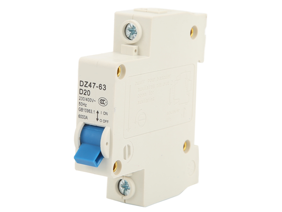 Yncm2026-interruptor De Circuito Miniatura 1p 20a Montaje En Rail Din Protección Contra Sobrecarga Ac 230v 400v