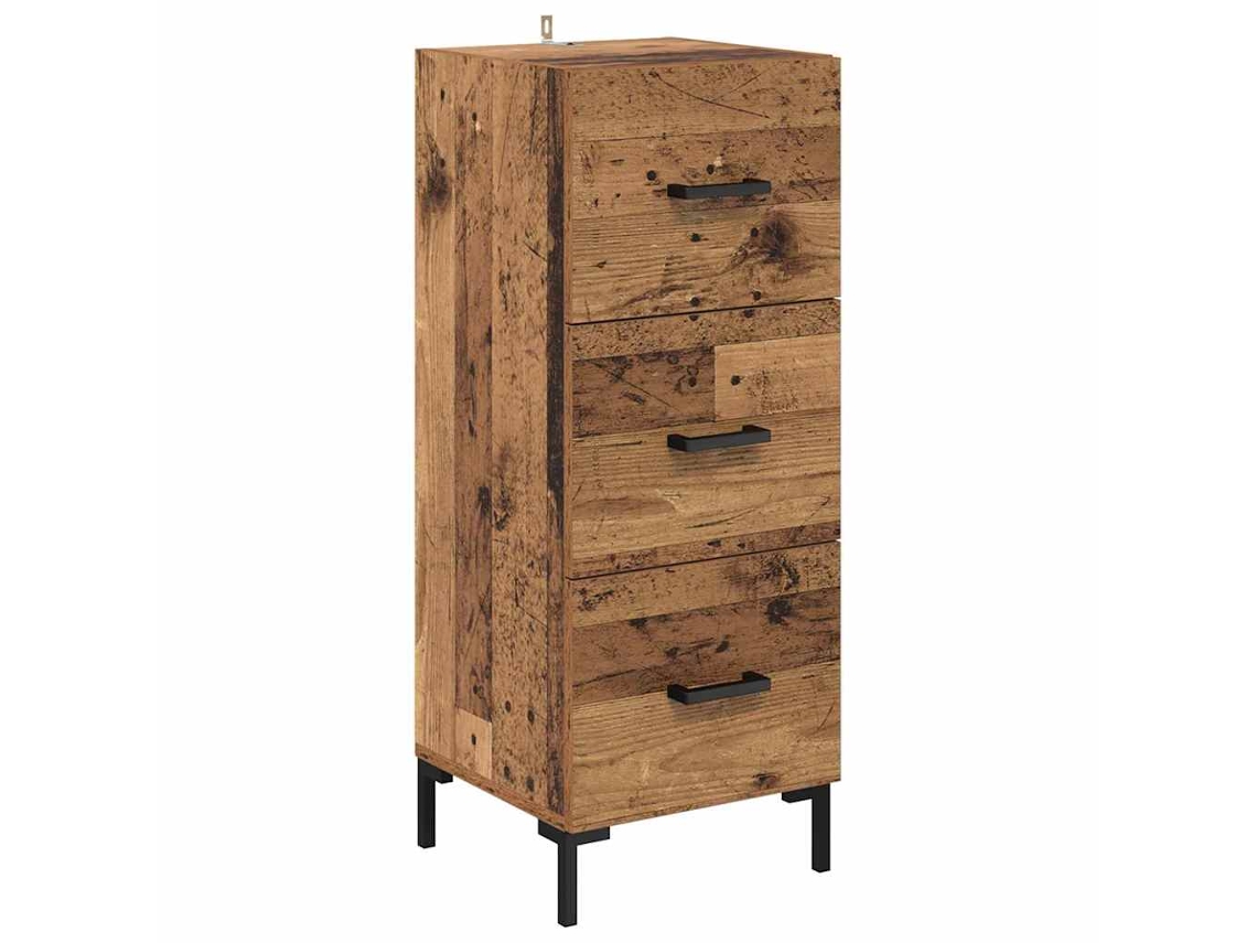 Maison Exclusive - Aparador Madera Vieja 34,5 X 34 X 90 Cm Madera De Ingeniería