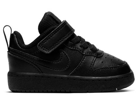 Zapatillas Deportivas NIKE Court Borough Low 2 (Negro - Material Sintético, Cuero Natural- 27)