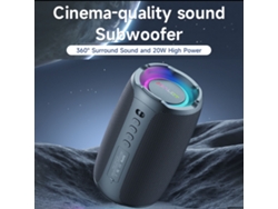 Zealot S61 Alto-falante Sem Fio Bt 5.2 Subwoofer Hifi Bass Estéreo Luzes Rgb Portátil Outdoor Fm