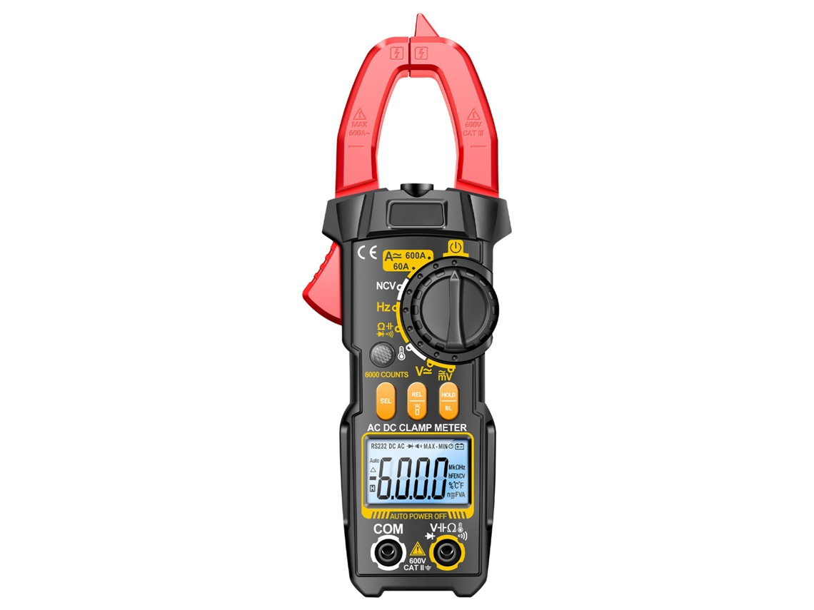 Amplificador De Pinza Digital Aneng Pn108 6000 Cuas Multímetro Profesional Probador Voltaje Corriente Temperatura Hz Ohm Capacitancia