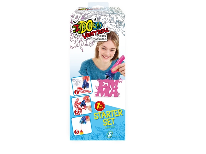 I Del 3D GIOCHI PREZIOSI Vertical - Set 1 Bolígrafo Glitter Metallic