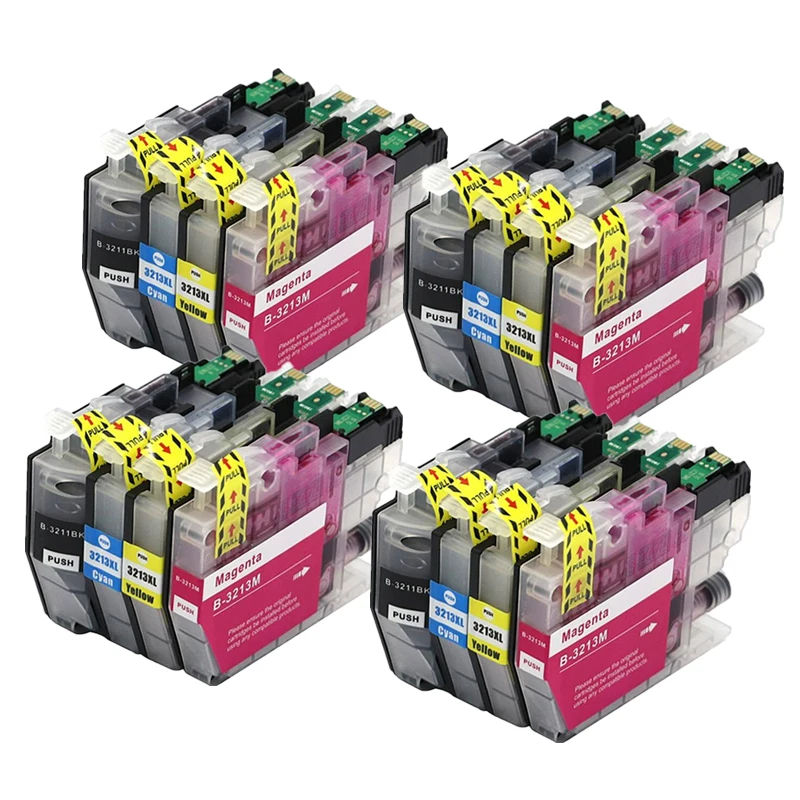 4setlc3211 Lc3213 Cartuchos De Tinta Para Impresoras Brother Lc3211xl Lc3213xl Dcp-j572dw Dcp-j772dw Dcp-j774dw Mfc-j491dw