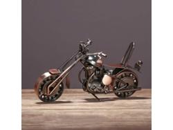 Modelo De Motocicleta Harley De Hierro Forjado, De Estilo Retro Y Con Un Diseño Creativo (bronce).