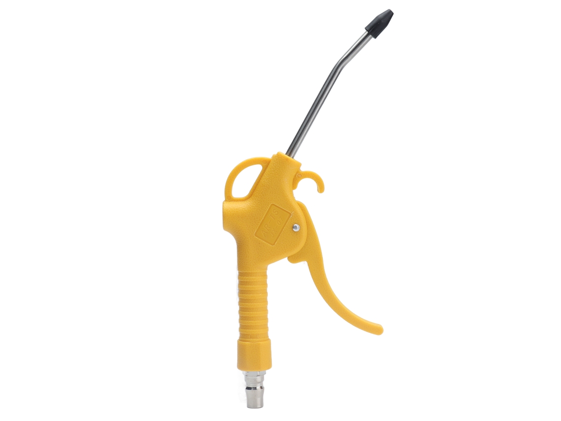 Soplador Neumático De Polvo Amarillo De Estilo Corto, De Acero Inoxidable Y Latón
