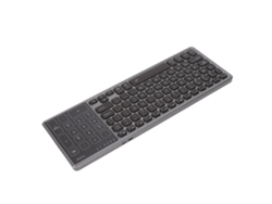 Teclado Inalámbrico Con Panel Táctil Numérico, 2,4 Ghz, Portátil, Rgb, Plug And Play, Gris.
