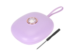 Reloj despertador digital portátil con vibración LED Baok-reloj para personas que duermen, estudiantes y niños (morado lila)