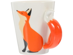 Taza De Cerámica Con Diseño De Zorro Creativo, Taza Práctica Para Café, Té Y Agua.