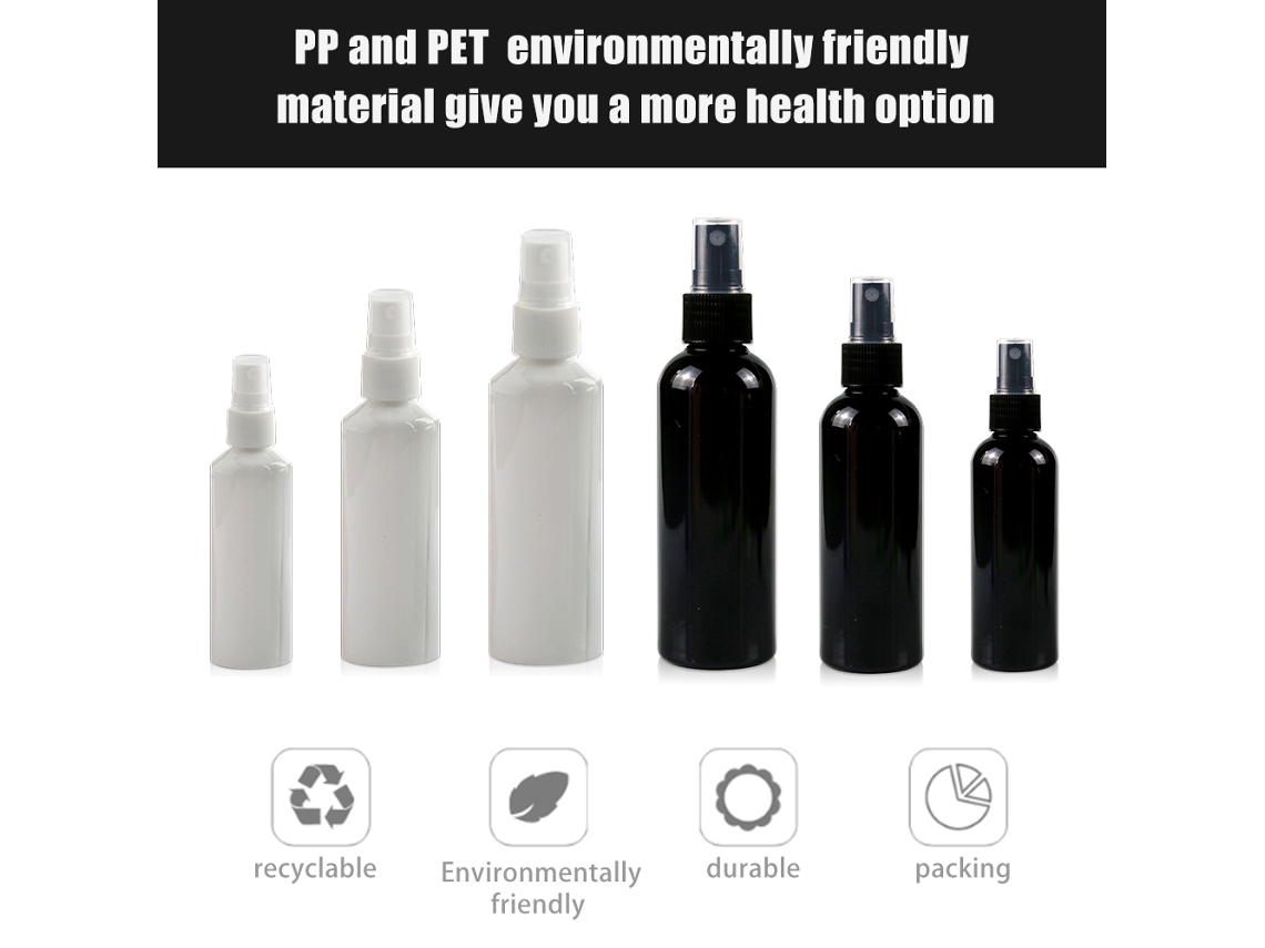 Botella Pulverizadora Portátil De Pp Para Desinfectante De Alcohol, Pequeña Capacidad, 30 Ml/50 Ml/100 Ml, Salud