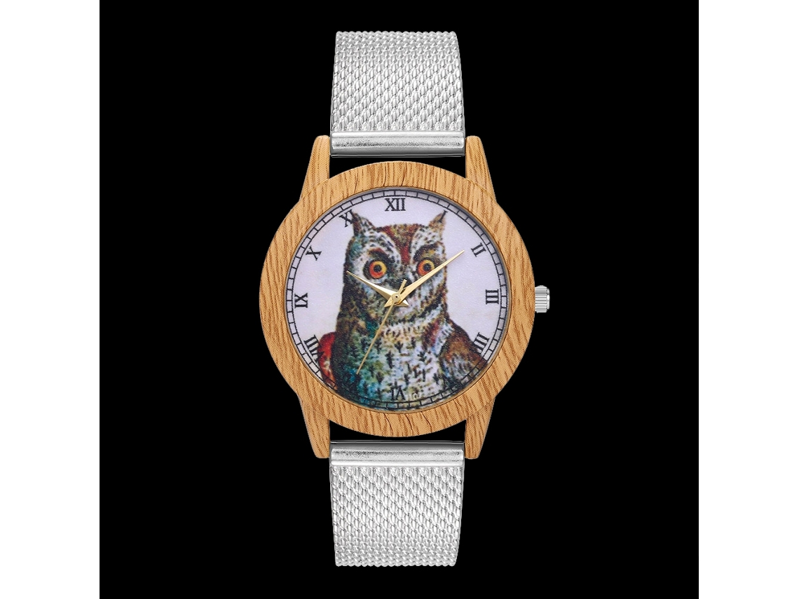 Reloj De Pulsera Analógico De Cuarzo Con Correa De Malla Plateada Para Hombre Y Mujer