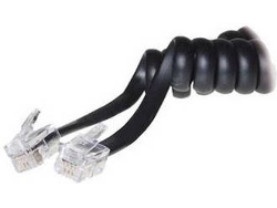 Cable Telefónico S-CONN RJ10 (10m - Negro)