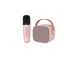 Sistema de karaoke portátil SSTRWGOOD con 1 micrófono en color rosa