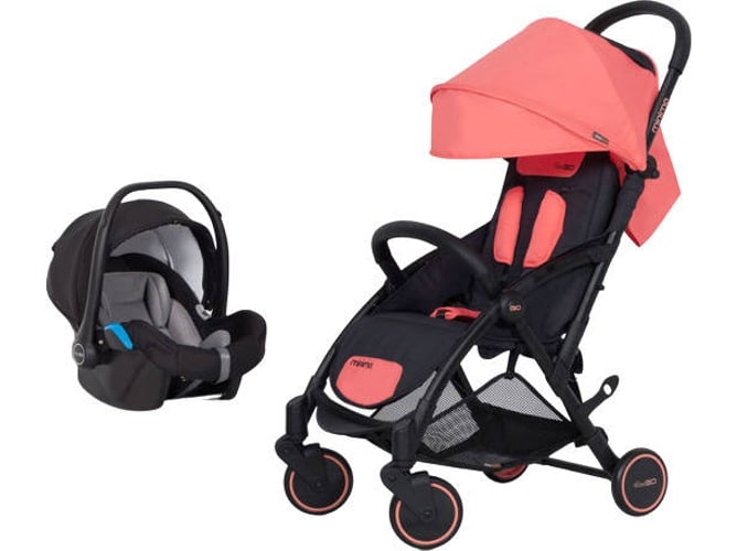 Carrito de Bebé Individual EASYGO Minima + Starter 0+ Isofix Ready Coral