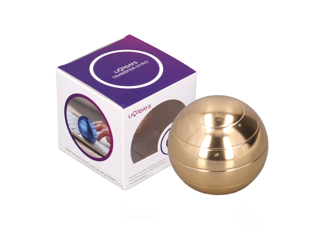 Bola Giratoria De Aleación De 45 Mm Para Aliviar La Ansiedad Y Descomprimir Los Dedos, Juguete Dorado De Lujo.
