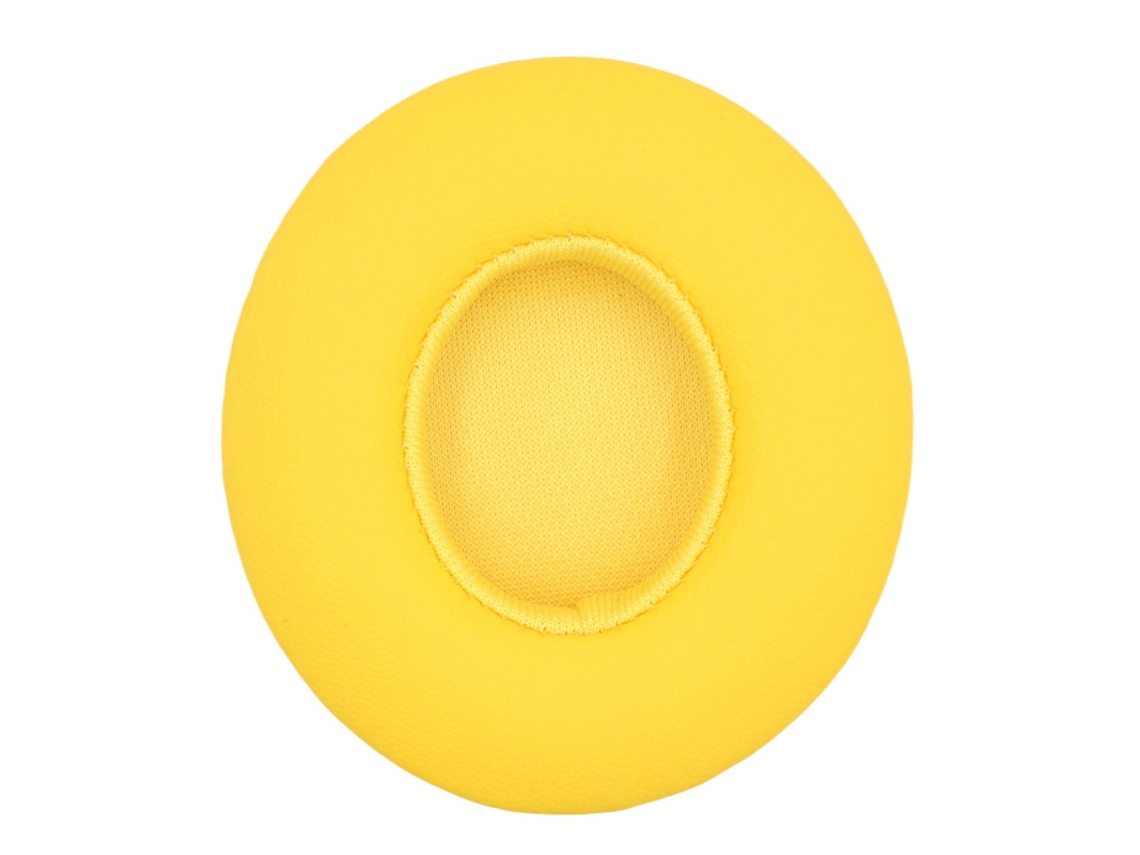 Almofada Para Auscultadores Beats Solo2 Wireless De Orelhas De Espuma Macia Pele De Proteína Amarelo