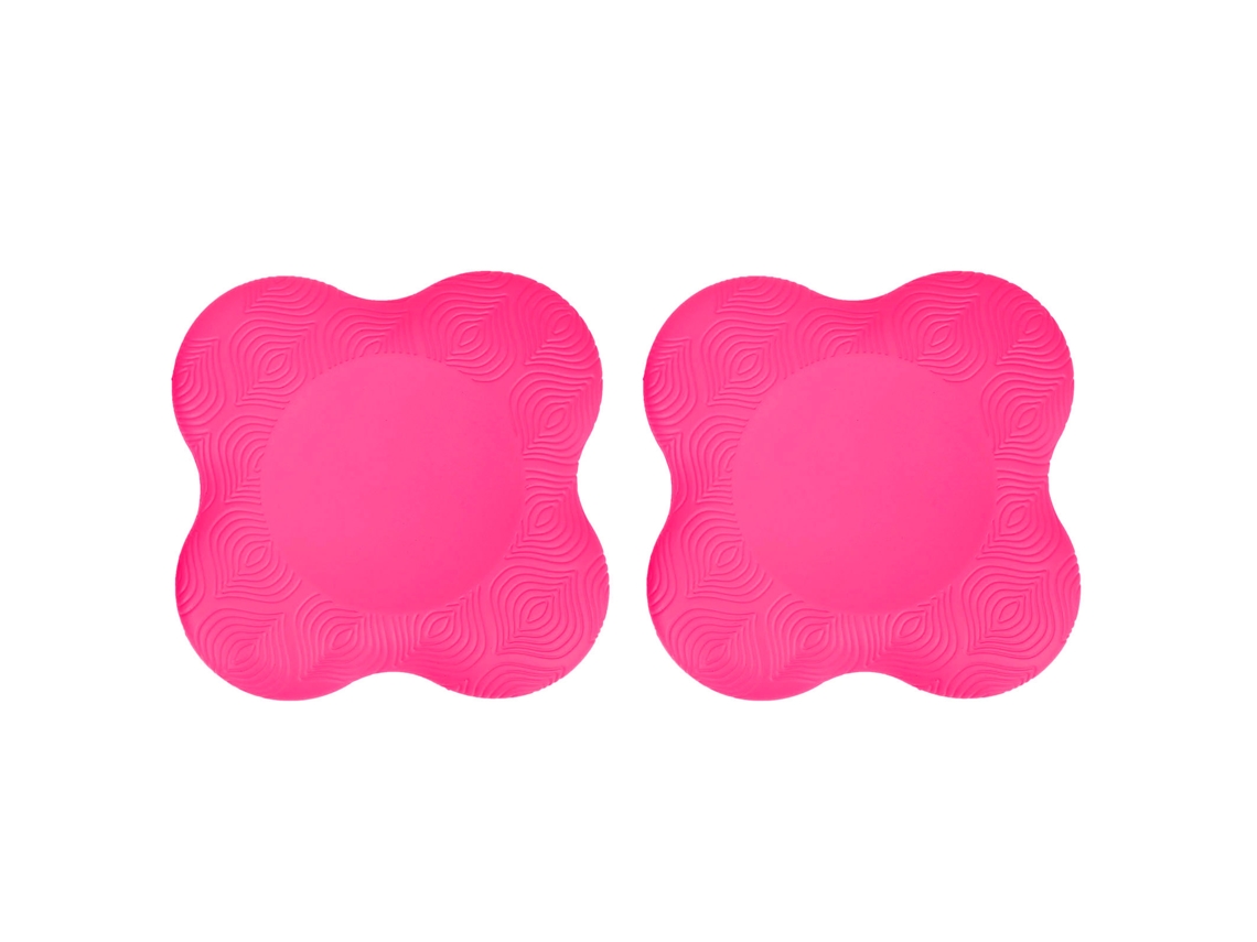 2026-2 Piezas Almohadillas De Rodilla Y Codo Para Yoga Pu Antideslizante Doble Lado Colchonetas De Ejercicio Rojo