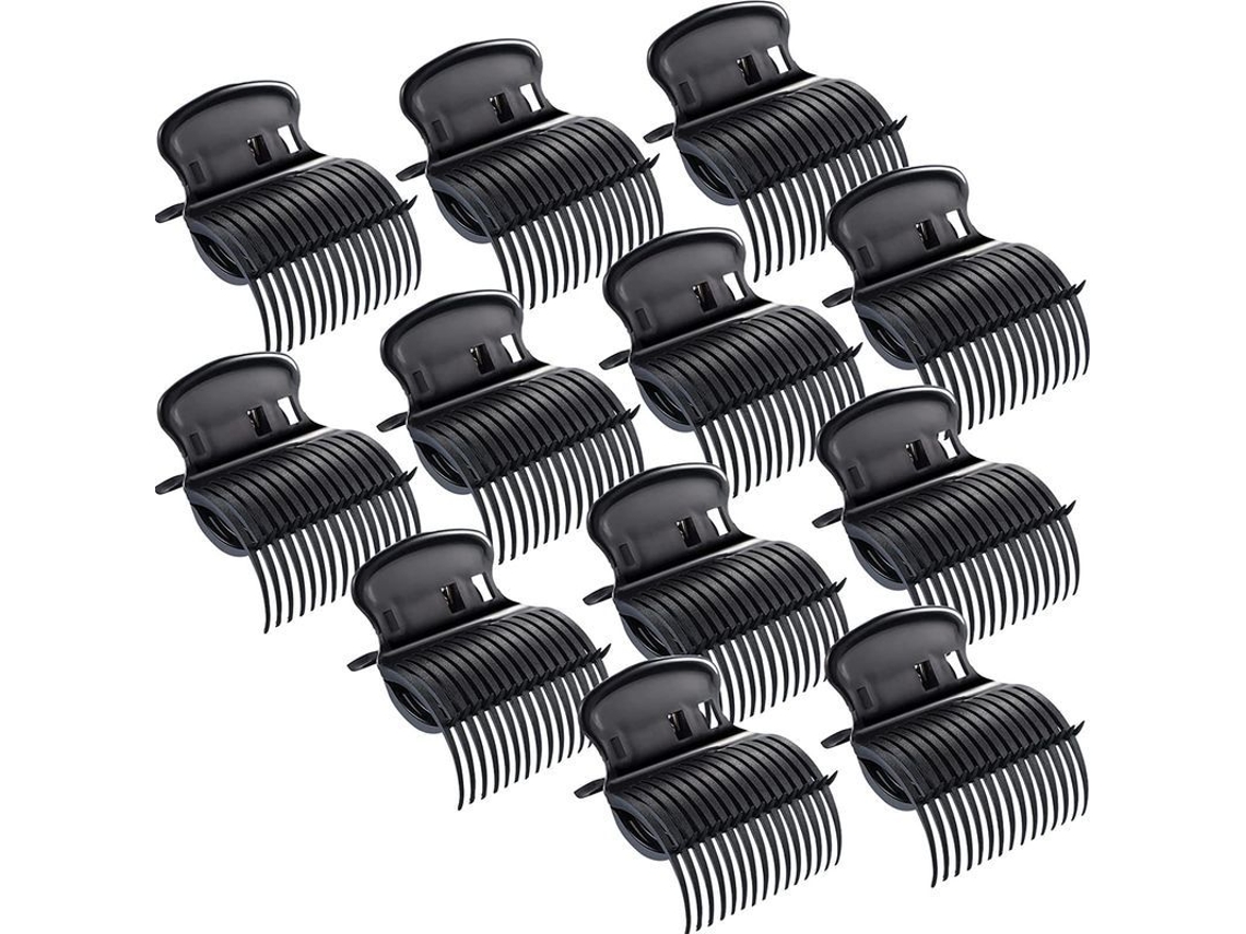 Pinzas Para El Cabello Para Hot Wheels, 12 Piezas, Pinzas De Repuesto Para Peinar El Cabello, Color Negro.