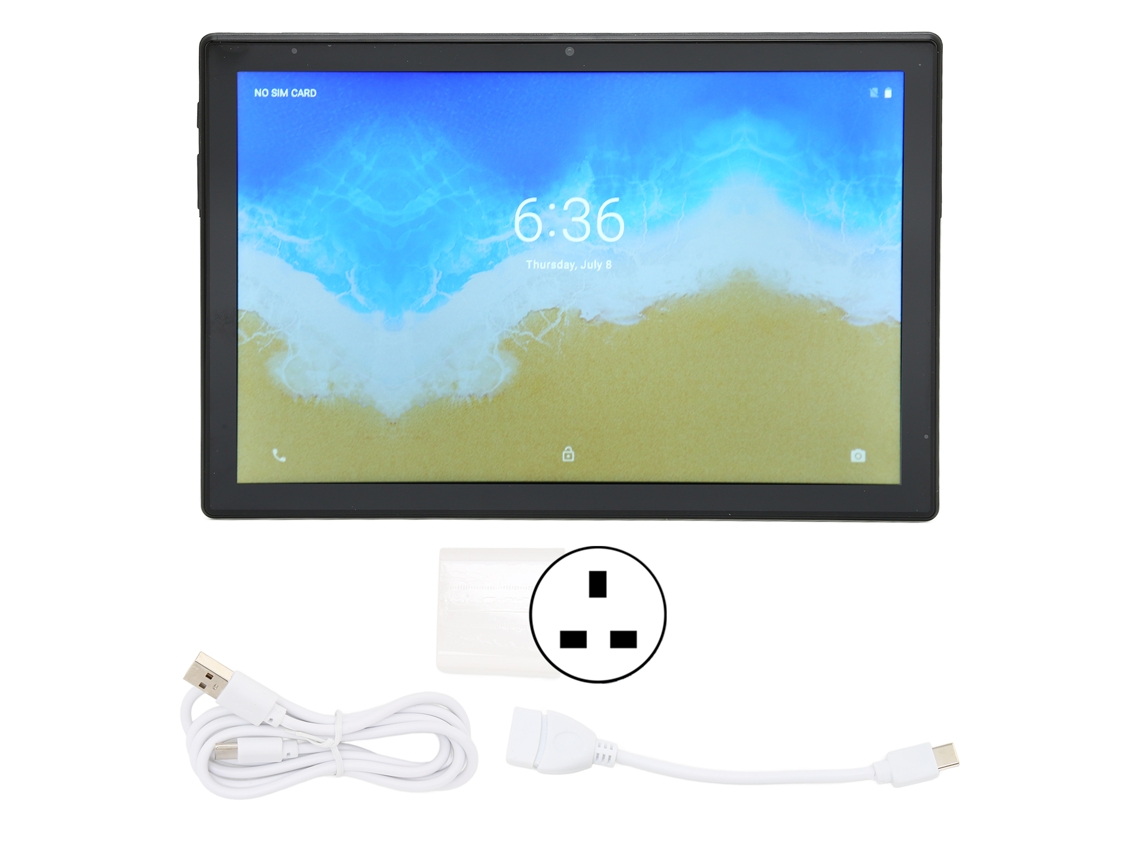 Tablet PC de 10.1 pulgadas, 4 GB de RAM, 128 GB de ROM, Android 11, 7000 mAh, color plata y dorado claro