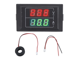 Medidor De Energía Digital Led Monofásico De 2 Hilos, Voltímetro Y Amperímetro, Ca 60-500v, 0-100a