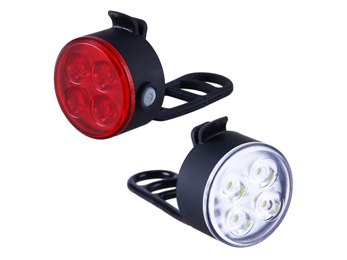 2 luces delanteras y traseras para bicicleta, recargables, LED, modo de iluminación ajustable, Jytgalx Lights