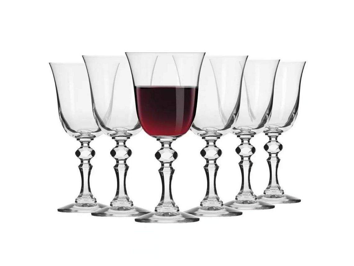 Vasos KROSNO GLASS Krista (Vidrio - 6 Un - Transparente - 8.7 x 18.1)
