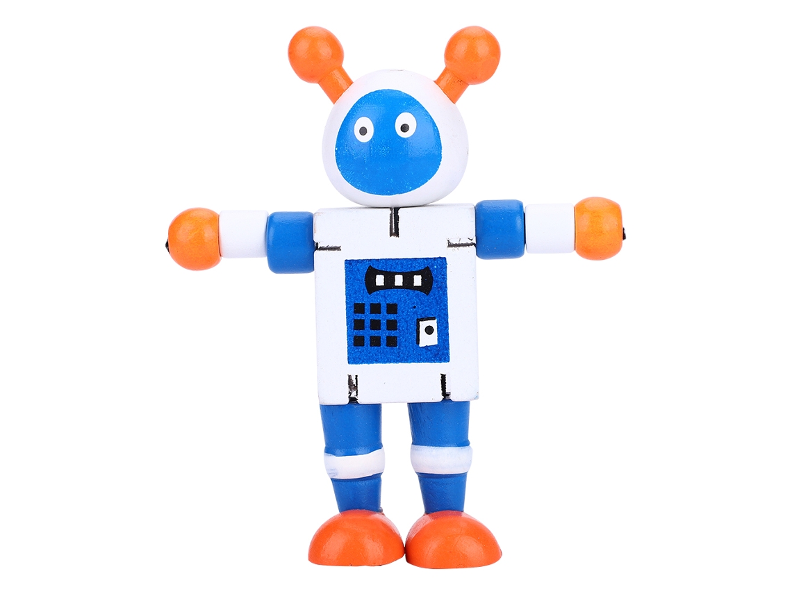 2026-juguetes Robot De Madera Con Personalidad Bonita Juguetes Educativos Para Niños Niñas (blanco)