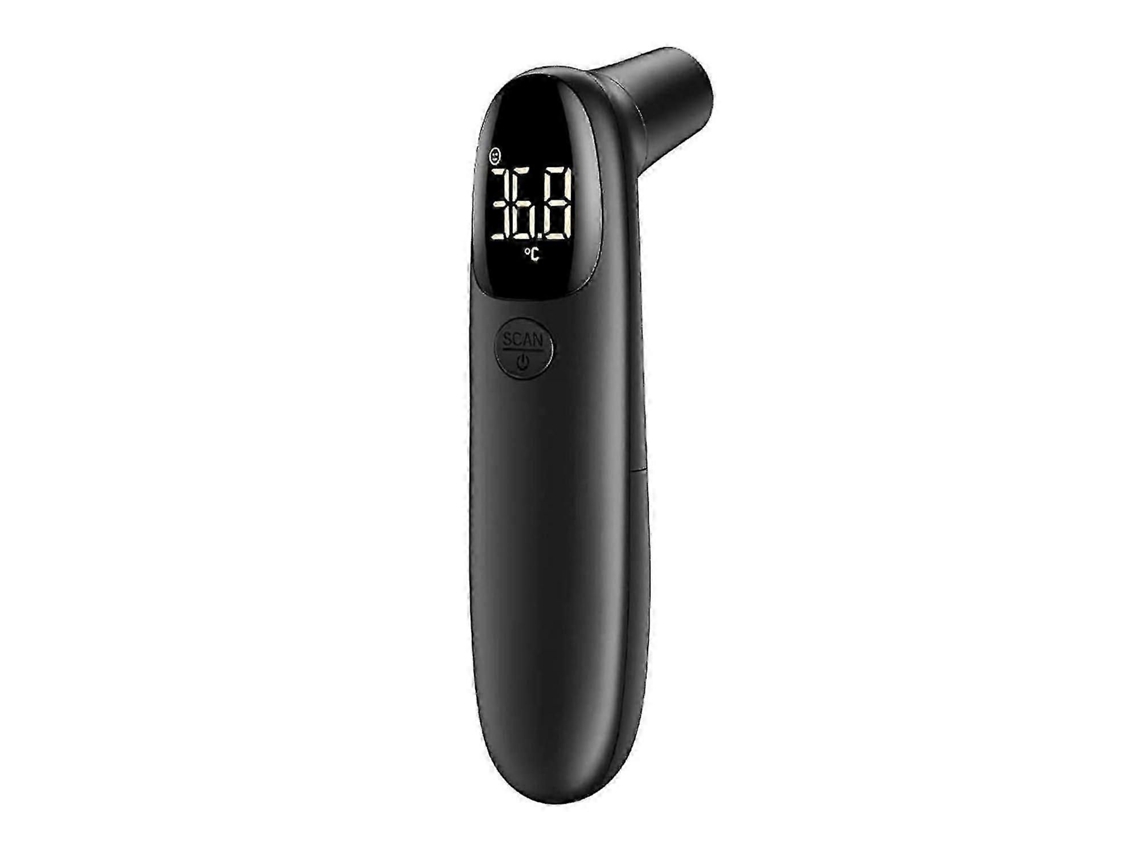 Termómetro digital sin contacto GOKOCO negro para frente y oído, con pantalla LCD, para niños o adultos.