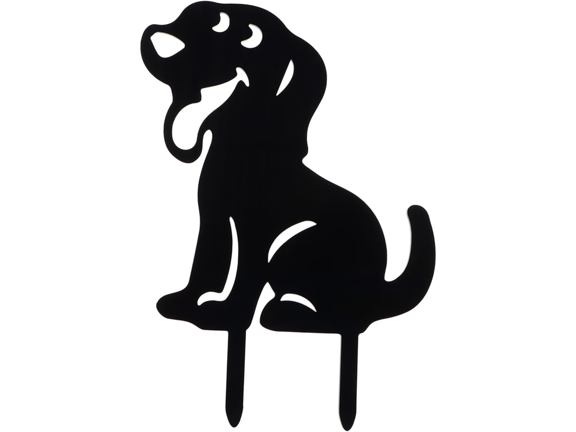 Letrero de jardín con forma de perro, adorno decorativo para césped, decoración duradera de Vayotoy